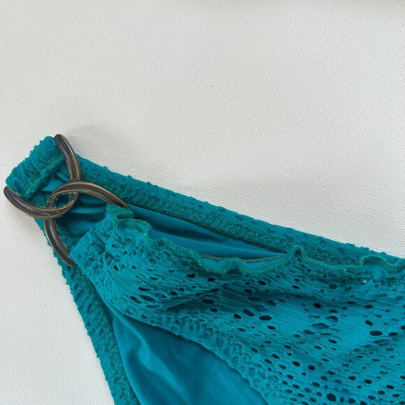 Becca by Rebecca Virtue Turquoise Blue / Teal Two Piece Bikini Swim Suit - Picture 5 of 7